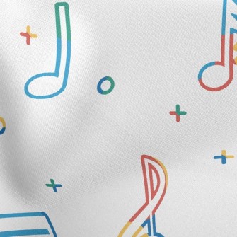 Colorful And Lively Notes Stretch Ponte