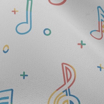 Colorful And Lively Notes Chiffon