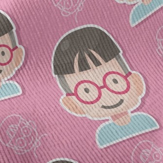 Little Melon Boy With Glasses Standard Corduroy