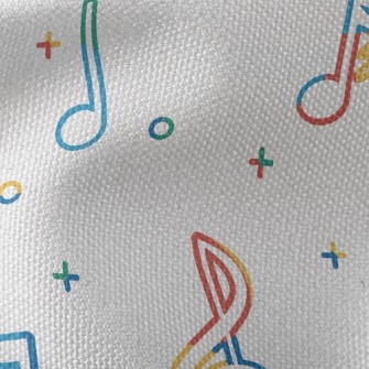 Colorful And Lively Notes Waterproof Canvas