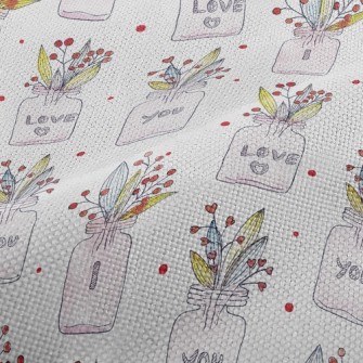 I Love You Creative Potted Pla Performance Linen