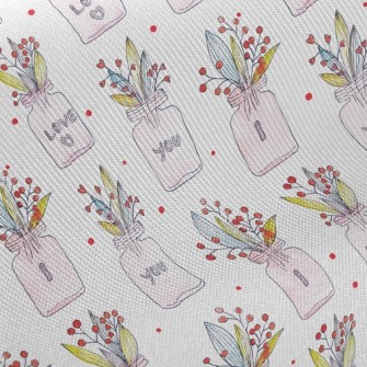 I Love You Creative Potted Pla Twill