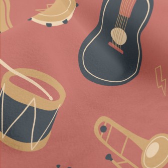 Electronic Keyboard Guitar Hor Micro Fleece