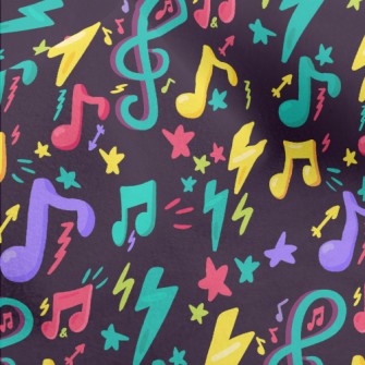 Colorful Fluorescent Notes Micro Fleece