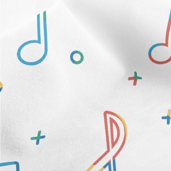 Colorful And Lively Notes Micro Fleece