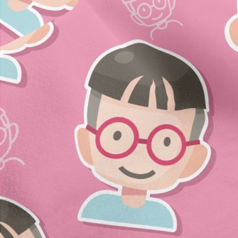 Little Melon Boy With Glasses Micro Fleece