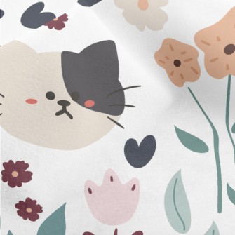 Big-headed Cat Visiting The Ga Micro Fleece