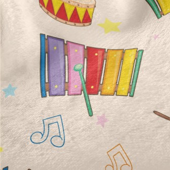 Xylophone And Colorful Drums Minky