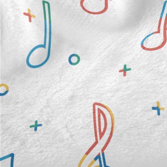 Colorful And Lively Notes Minky