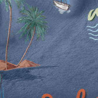 Summer Ocean Vacation Minky