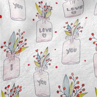 I Love You Creative Potted Pla Minky