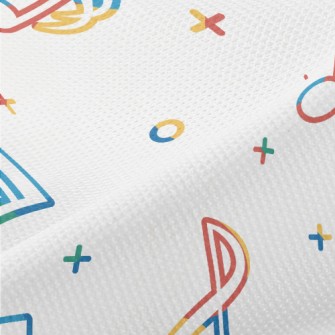 Colorful And Lively Notes Piqué