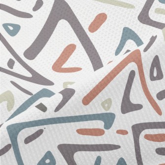 Colorful Multi-color Boomerang Piqué