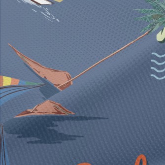 Summer Ocean Vacation Piqué