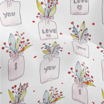 I Love You Creative Potted Pla Lightweight Performance Linen