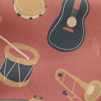 Electronic Keyboard Guitar Hor Jersey Backed Fleece