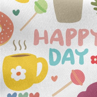 Rabbit Happy Day Jersey Backed Fleece