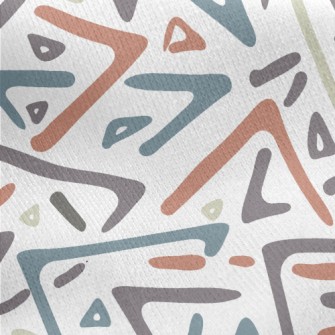 Colorful Multi-color Boomerang Jersey Backed Fleece