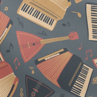 Accordion And Guitar Pongee