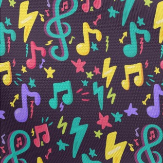 Colorful Fluorescent Notes Pongee