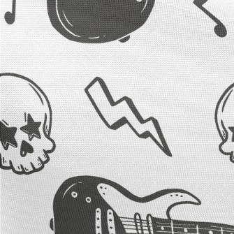 Skeleton Rhythm Electric Guita Pongee