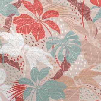 Colorful Tropical Rainforest Pongee