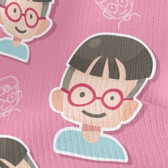 Little Melon Boy With Glasses Stretch Jersey