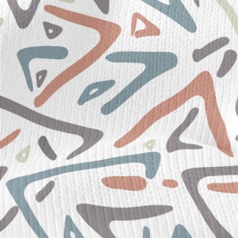 Colorful Multi-color Boomerang Stretch Jersey