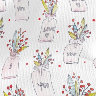 I Love You Creative Potted Pla Stretch Jersey