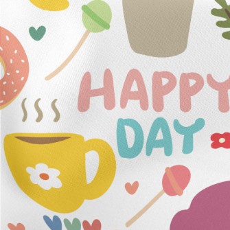 Rabbit Happy Day Lightweight Cotton Poplin