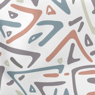 Colorful Multi-color Boomerang Lightweight Cotton Poplin