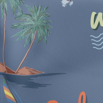 Summer Ocean Vacation Lightweight Cotton Poplin