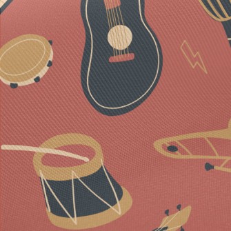 Electronic Keyboard Guitar Hor Midweight Cotton Poplin