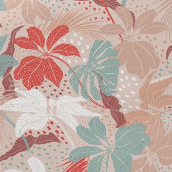 Colorful Tropical Rainforest Midweight Cotton Poplin