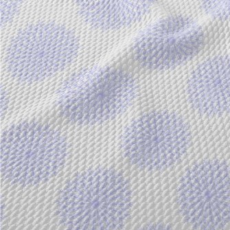 Purple Lace Snowflakes Birdseye Piqué