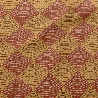Hand Drawn Rhombus Birdseye Piqué