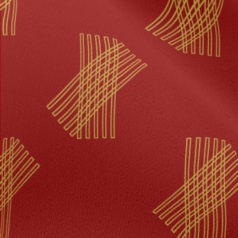 Rectangular Geometric Lines Chiffon