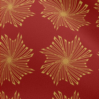 Gold Geometric Pattern Chiffon