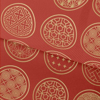 Traditional Pattern Round Waterproof Oxford