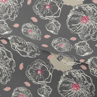 Abstract Hand Drawn Bouquet Waterproof Oxford