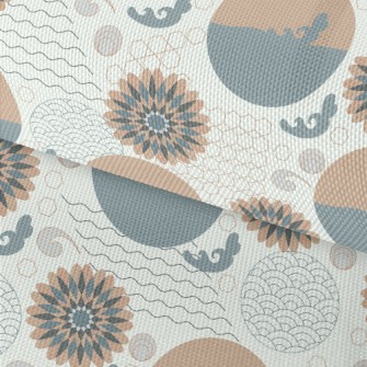 Japanese Retro Round Waterproof Oxford