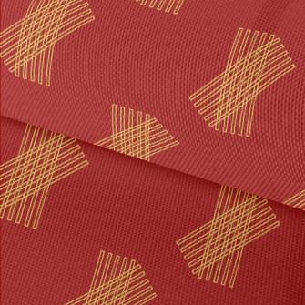 Rectangular Geometric Lines Waterproof Oxford