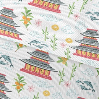 Japanese Pagoda Elements Waterproof Oxford