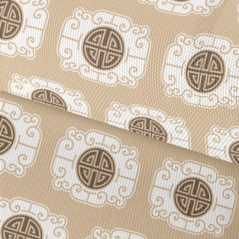 Retro Chinese Traditional Patt Waterproof Oxford