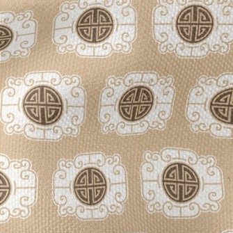 Retro Chinese Traditional Patt Waterproof Canvas