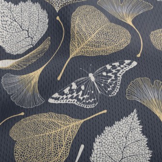 Ginkgo Leaf And Maple Leaf Athletic Mesh Flat Back