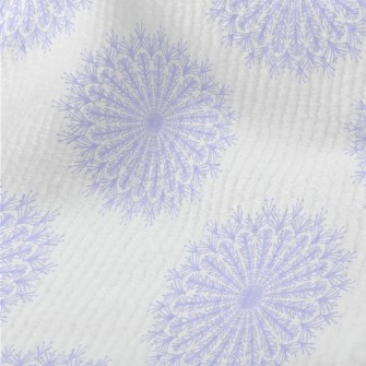 Purple Lace Snowflakes Terry