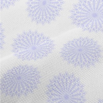 Purple Lace Snowflakes Performance Linen