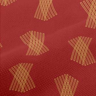 Rectangular Geometric Lines Performance Linen
