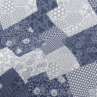 Beautiful Blue Continuous Pict Performance Linen